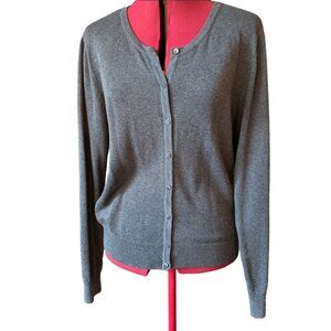H&M Cardigan - Gray with littles buttons in the front  long sleeves - Large